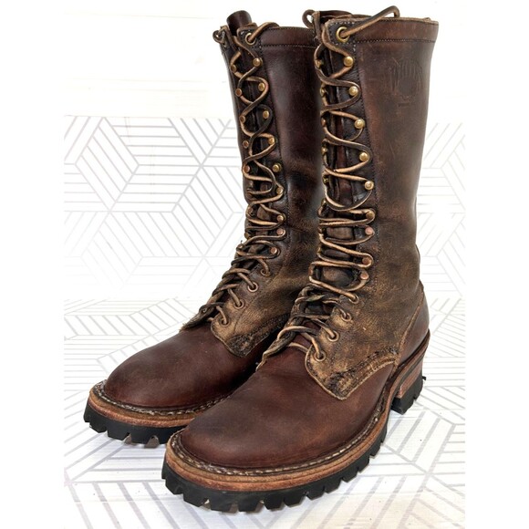 White's Men's size 8 B Hunter Vibram Handmade Spokane Washington Leather Boots - Picture 4 of 16